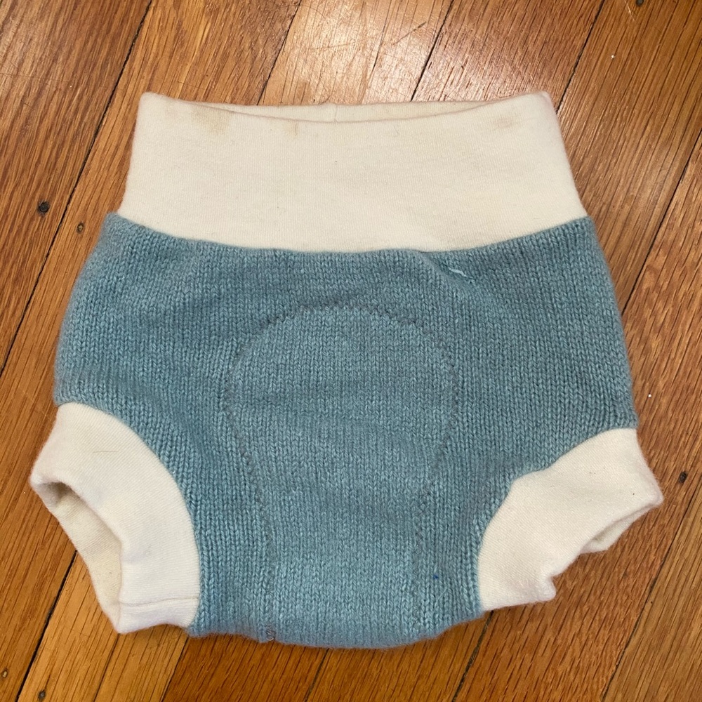 Wool cloth diaper cover